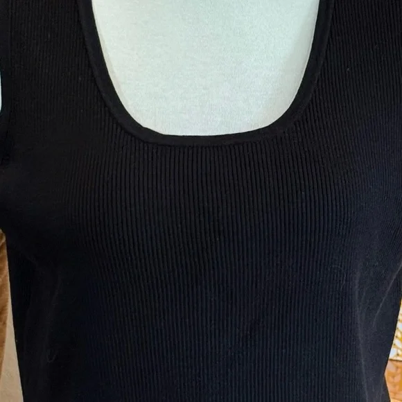 Coldwater Creek Rich Black Silk/Cotton Knit Shell - Picture 8 of 8